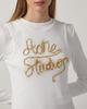Acne Studios T-Shirt Layerd Metallic Logo  White XS