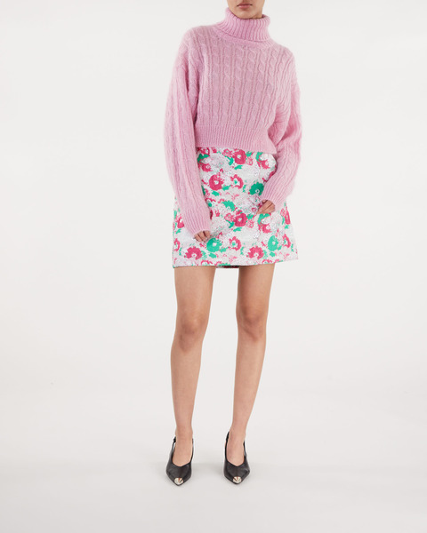 Jacquard Mini Skirt Light pink 2
