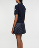 Moncler Top Knit Cotton Polo Shirt Navy S