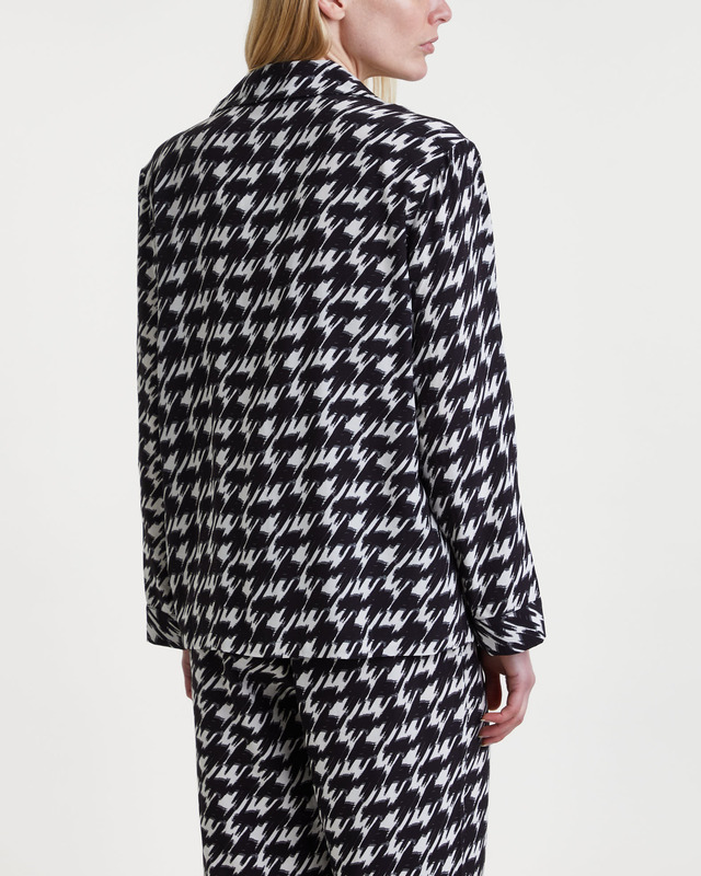 Anine Bing Shirt Aiden Svart/creme L