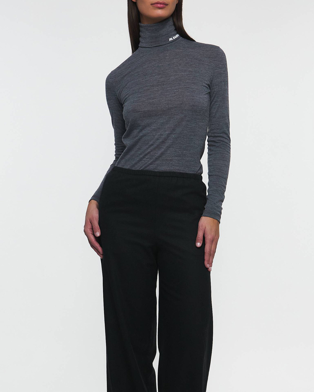 Jil Sander Top High-Neck T-Shirt Mörkgrå L