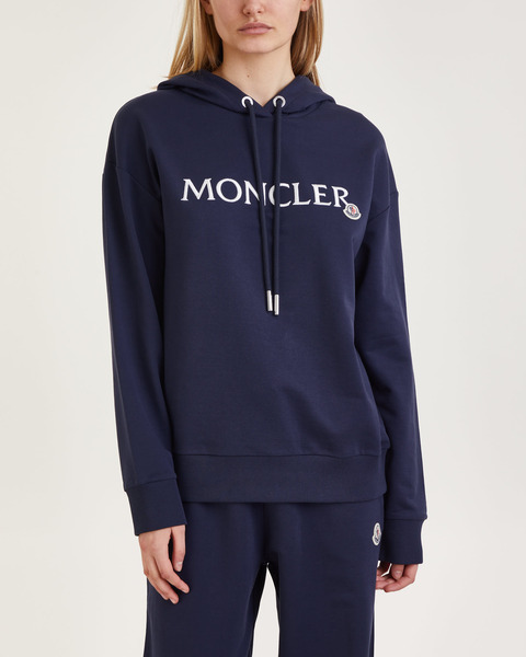Classic Hoodie Logo Mörkblå 1