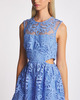 Self-Portrait Klänning Lace Cut-Out Midi Blå UK 14 (EUR 42)