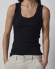 Wakakuu Icons Topp Biarritz Rib Tank Svart L