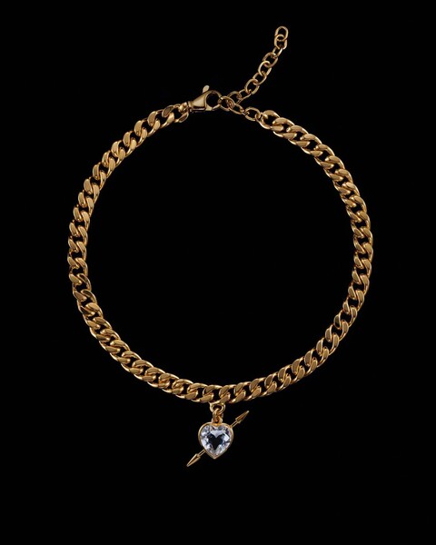 Halsband Rebel Love on Faceted Guld ONESIZE 1