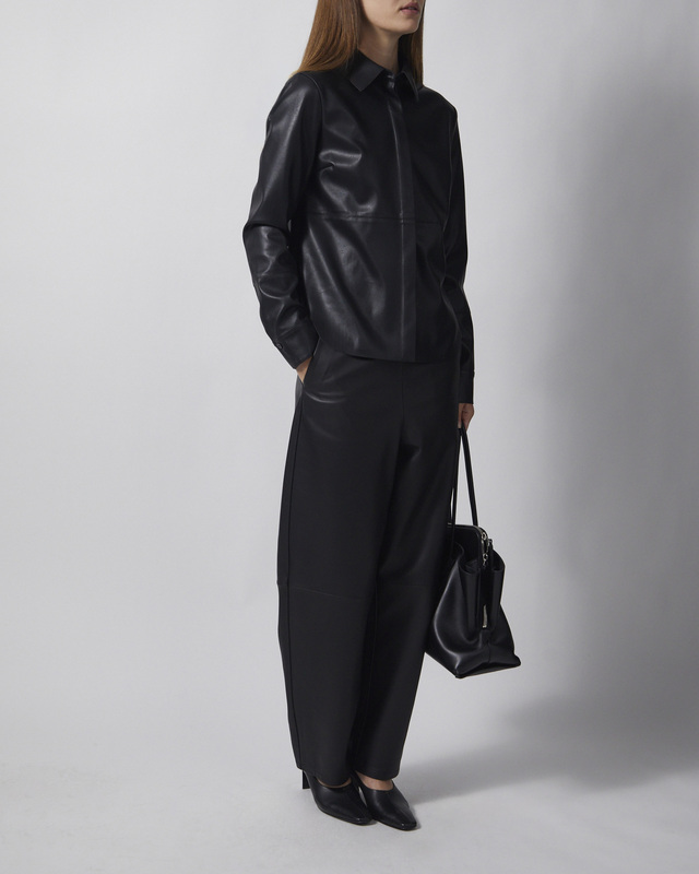 Wakakuu Icons Skjorte Faux Leather Black XS