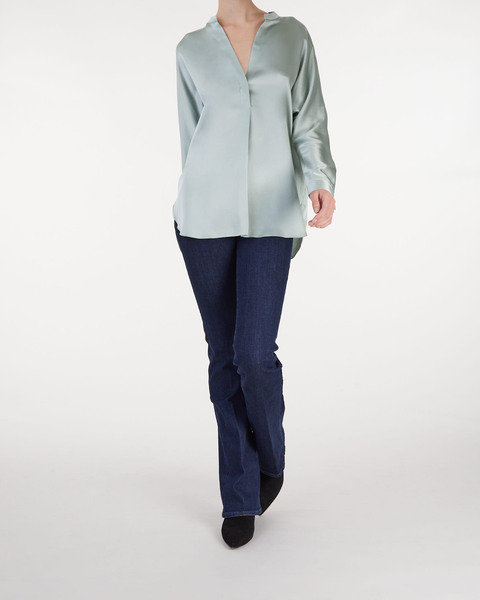 Blus Bandcollar Mint 2