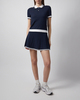 J Lindeberg Skirt Pamela Pintelle Knitted Navy S