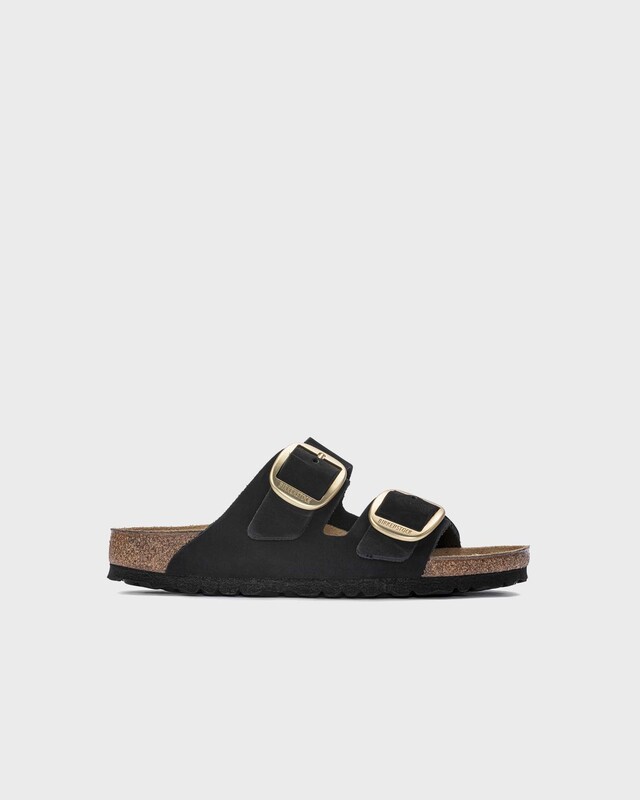 Birkenstock Sandal Arizona Big Buckle Lenb Svart/guld EUR 42