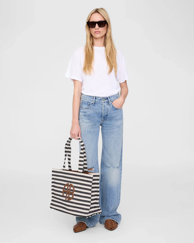 Anine Bing Bag Lara Tote Vit/svart ONESIZE