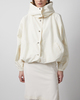 RÓHE Jacket Volume Silk-Blend Creme XS