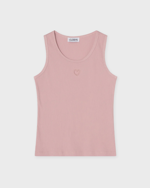CLOEYS Topp Heart Tank Ljusrosa XL