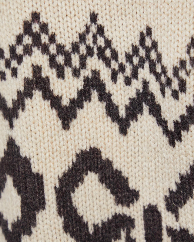 Acne Studios Sweater Wool Blend Jacquard  Vit/svart XS