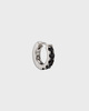Maria Nilsdotter Örhänge Eternity Hoop Silver/svart ONESIZE