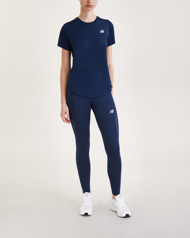 New Balance Top Accelerate Short Sleeve  Indigo M