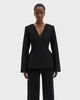 Malina Topp Ninni Cut-Out Shoulder Hourglass Black 36