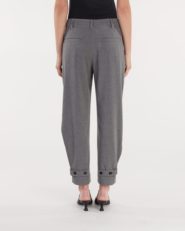 Proenza Schouler Pants Flannel Tapered Grå US 10 (EUR 42)