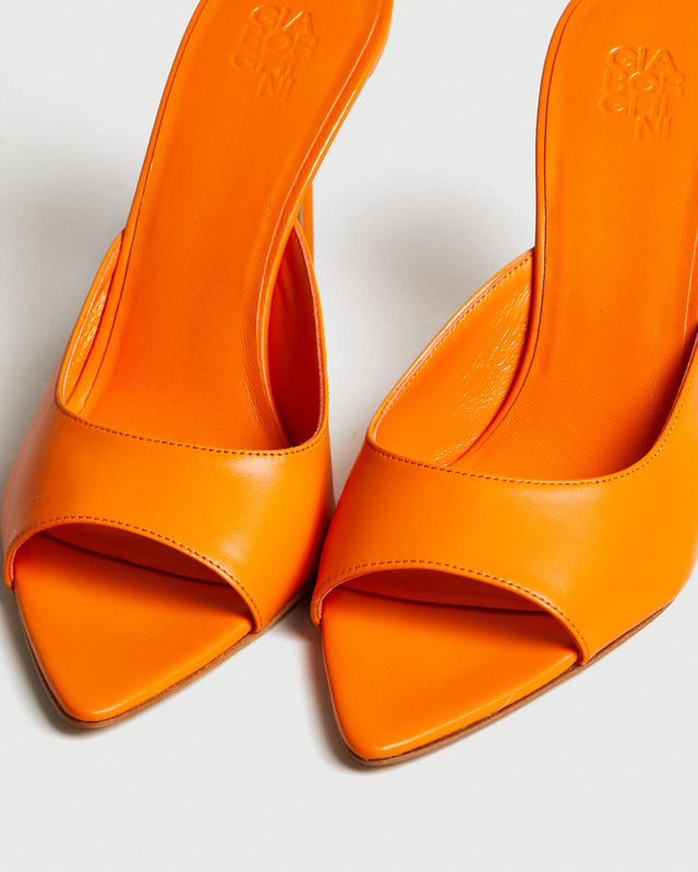 Gia Borghini Mules Pointed Toe Mule Orange EUR 36