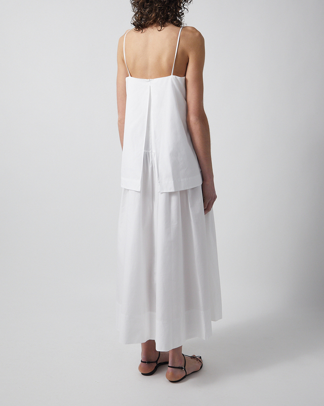 Dagmar Dress Cotton Strap  White 40