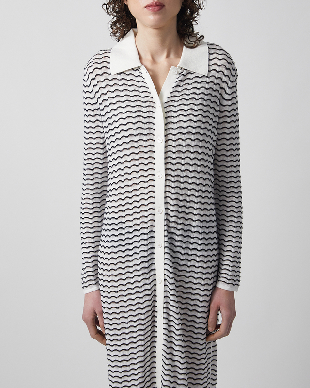 Dagmar Klänning Lace Shirt Vit/svart M