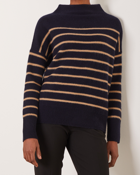 Cashmeretröja Breton Stripe Blå 1