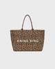Anine Bing Leo Canvas Tote Leopard ONESIZE