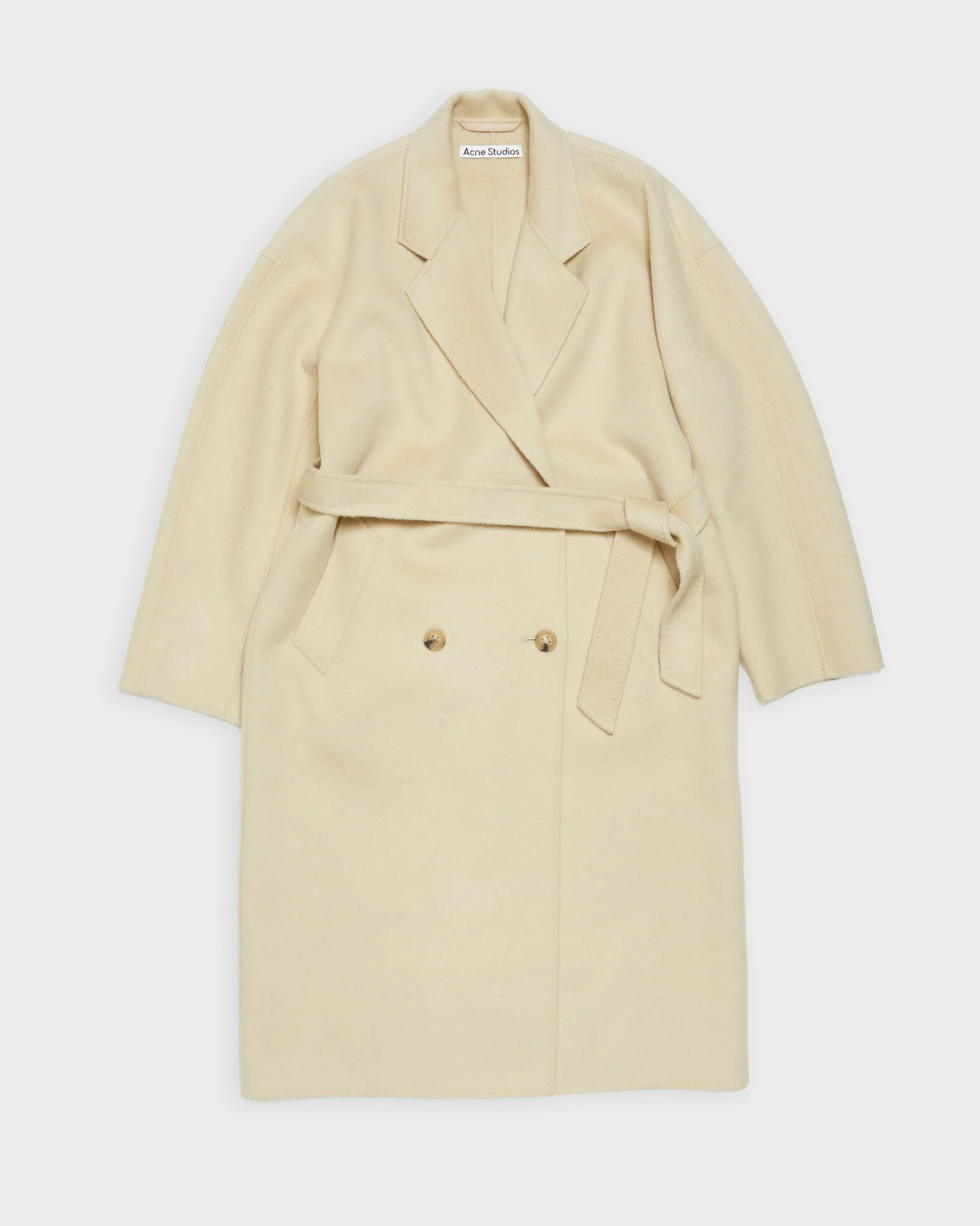 Acne Studios Coat Double-Breasted Wool | WAKAKUU