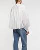 RÓHE Top Pleated Ramie Vit 34