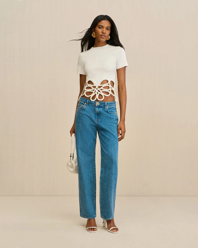 Cult Gaia Topp Eres Knit Offwhite M