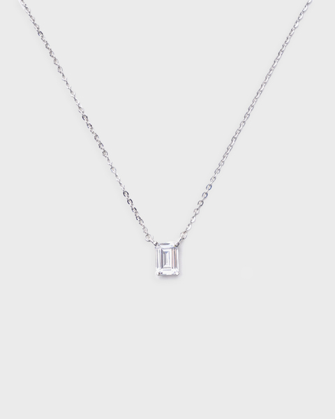 Halsband One Stone Necklace Vit ONESIZE 1