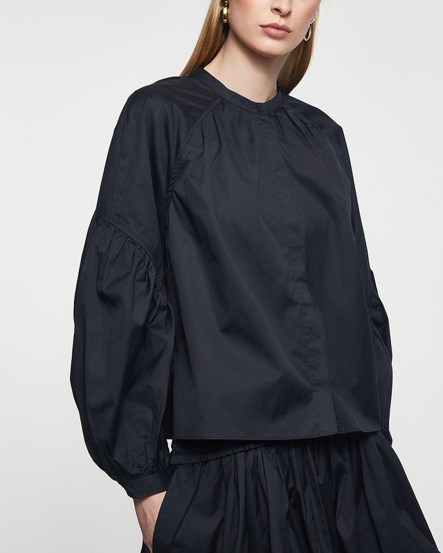 Ulla Johnson Blouse Rowena Long Sleeve Noir US 8 (EUR 40)