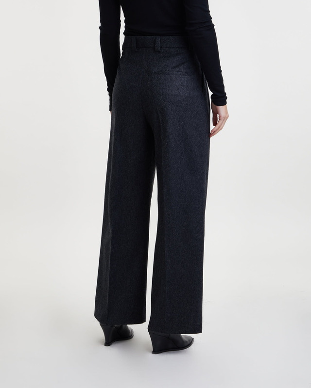 Teurn Studios Trousers Relaxed-Fit Pleated  Grey melange 40