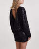 ROTATE Birger Christensen Klänning Sequins Low Back Svart 42