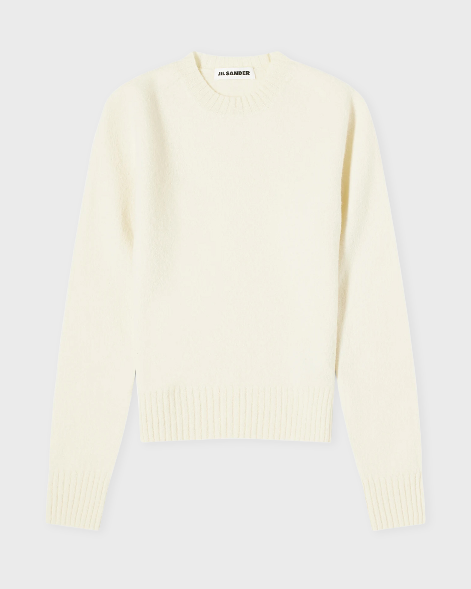 Jil Sander Women's Natural Sweater Lightweight Crew-Neck 40
