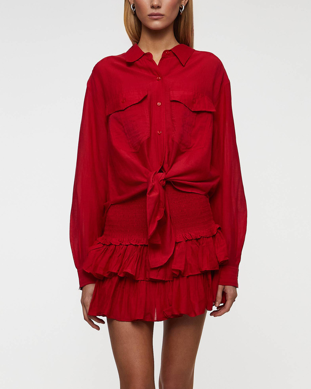 Isabel Marant Étoile Skjorta Nath Röd FR 40 (EUR 38)