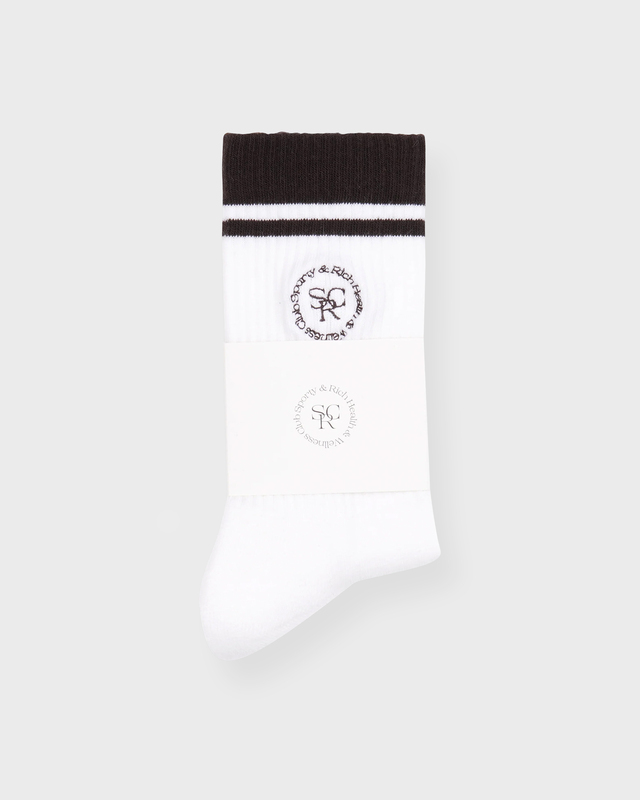 Sporty & Rich Socks SRHWC  Vit/brun ONESIZE