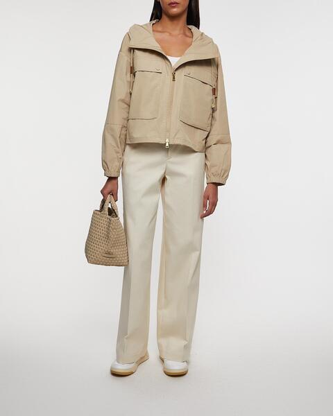 Byxor Tailored Cotton Gabardine Ljusbeige 2