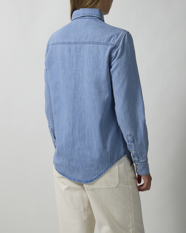 Wakakuu Icons Shirt Anja Denim Light blue wash XL