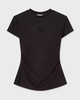 CLOEYS T-Shirt Tight Fitted Heart  Svart S