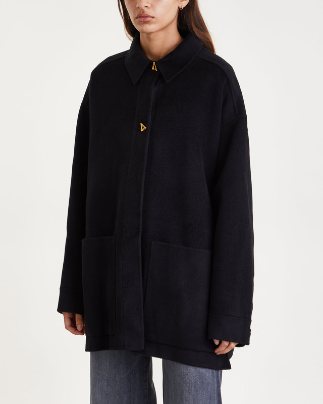 Aeron Jacka Crane wool-blend Svart 38