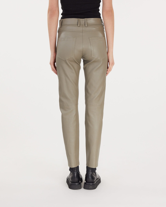 Joseph Teddy Leather Pants Grå 36