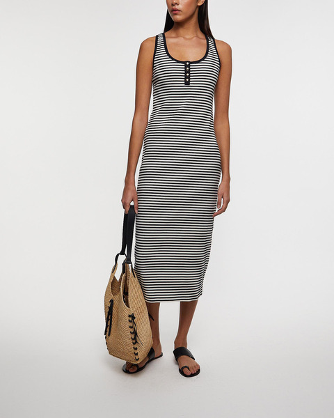 Dress Alessia Tank Midi Black/White 2