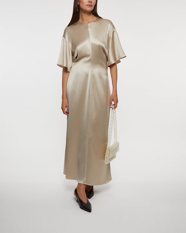 Wakakuu Icons Klänning Wells Satin Beige XL