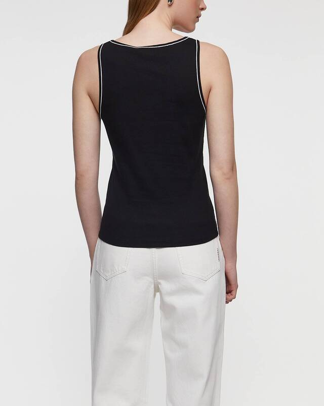 Theory Topp Scoop Neck Tank Svart S