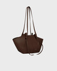 YUZEFI Väska Mochi Pebble Grain Leather Espresso ONESIZE