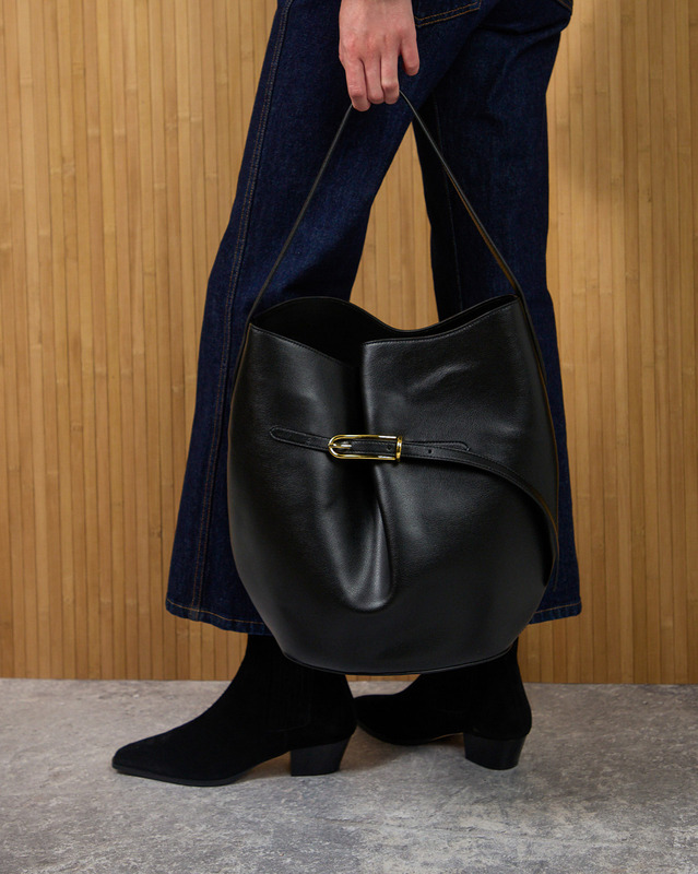 Liffner Bucketväska Belted Large Black ONESIZE