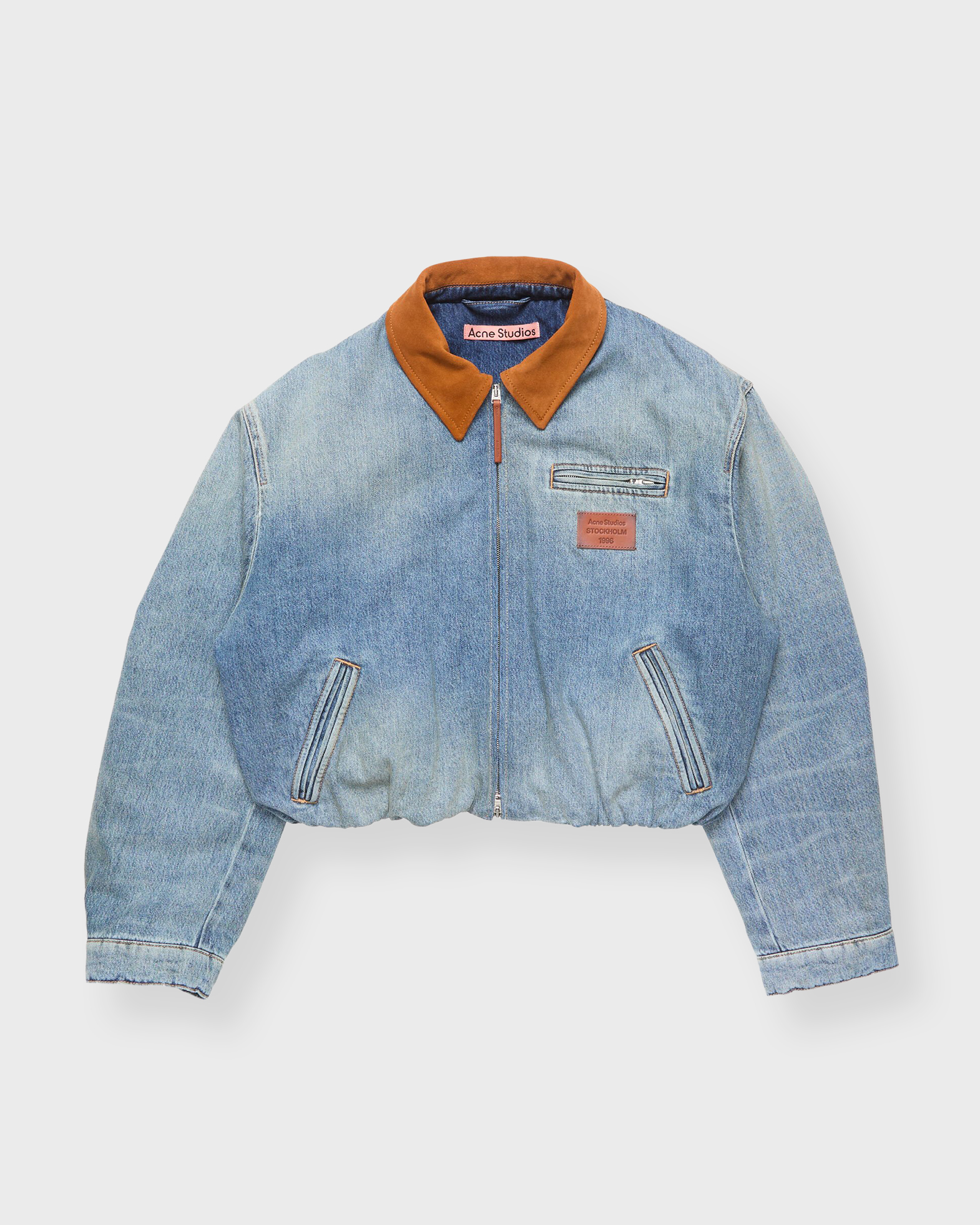 Acne Studios Jacket Denim Bomber In Blue