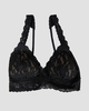 Hanky Panky Bralette Lace Padded Crossover  Svart S