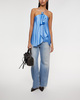 Acne Studios Blouse Halter Satin Blue 34