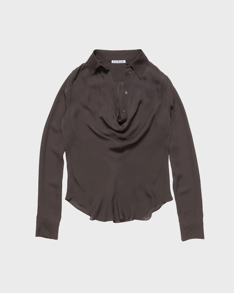 Blouse Cowl Collar Silk Granit 1